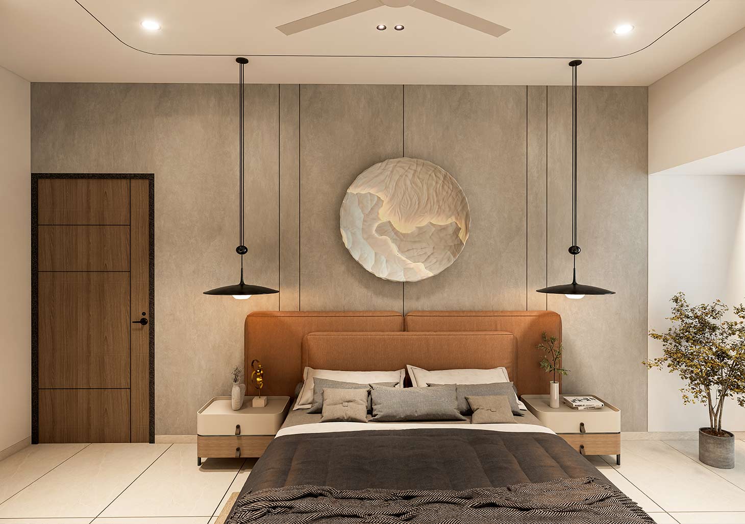 Guest Bedroom Bedside Wall
