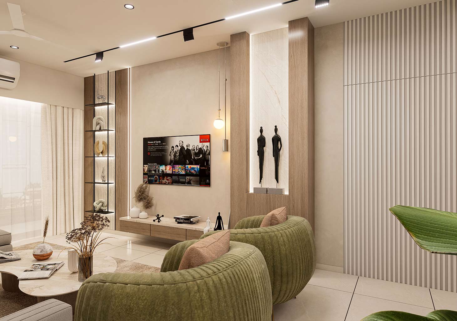 Leaving Room TV Unit Wall