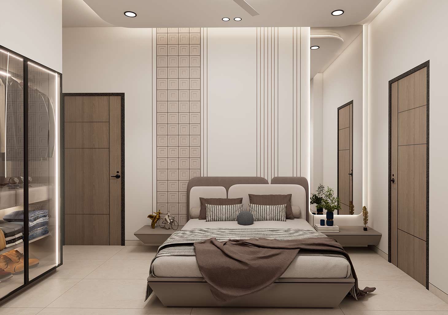 Master Bedroom Bedside Wall