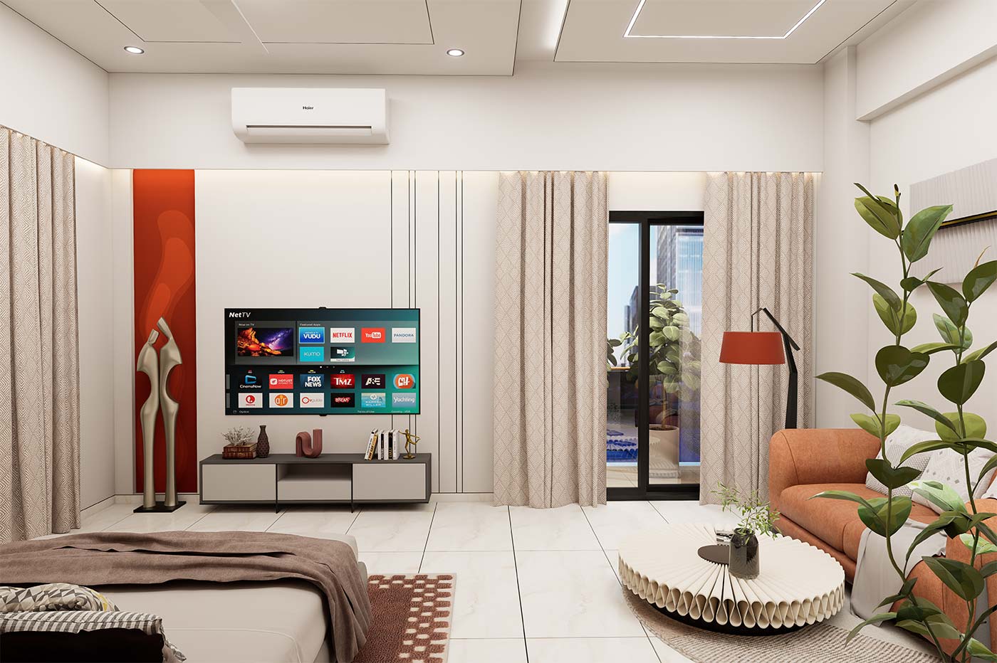 Master Bedroom 2 Tv Side