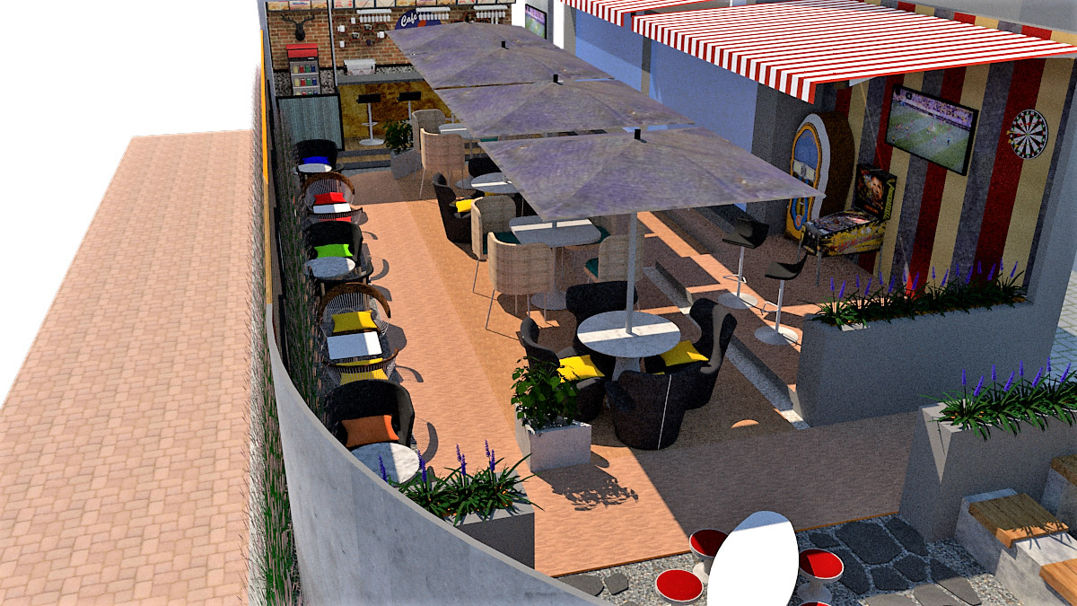 Entire View of Cafe